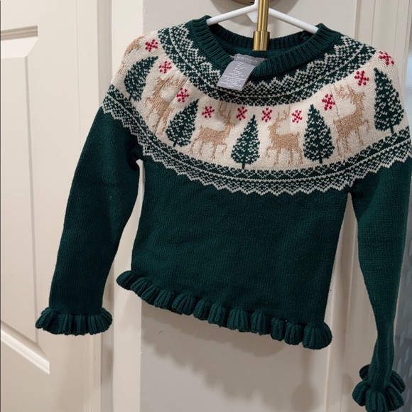Tahari Holiday Sweater with Reindeer and Trees - Picture 4 of 4